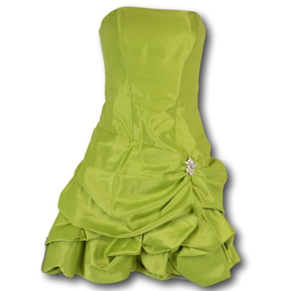 Cache Dresses & Skirts - Cache Light Green Evening Strapless Dress 4